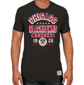 Chicago Blackhawks Heather Black Billboard Textured Tri Blend T-Shirt for Men product image 1, provided for visual reference