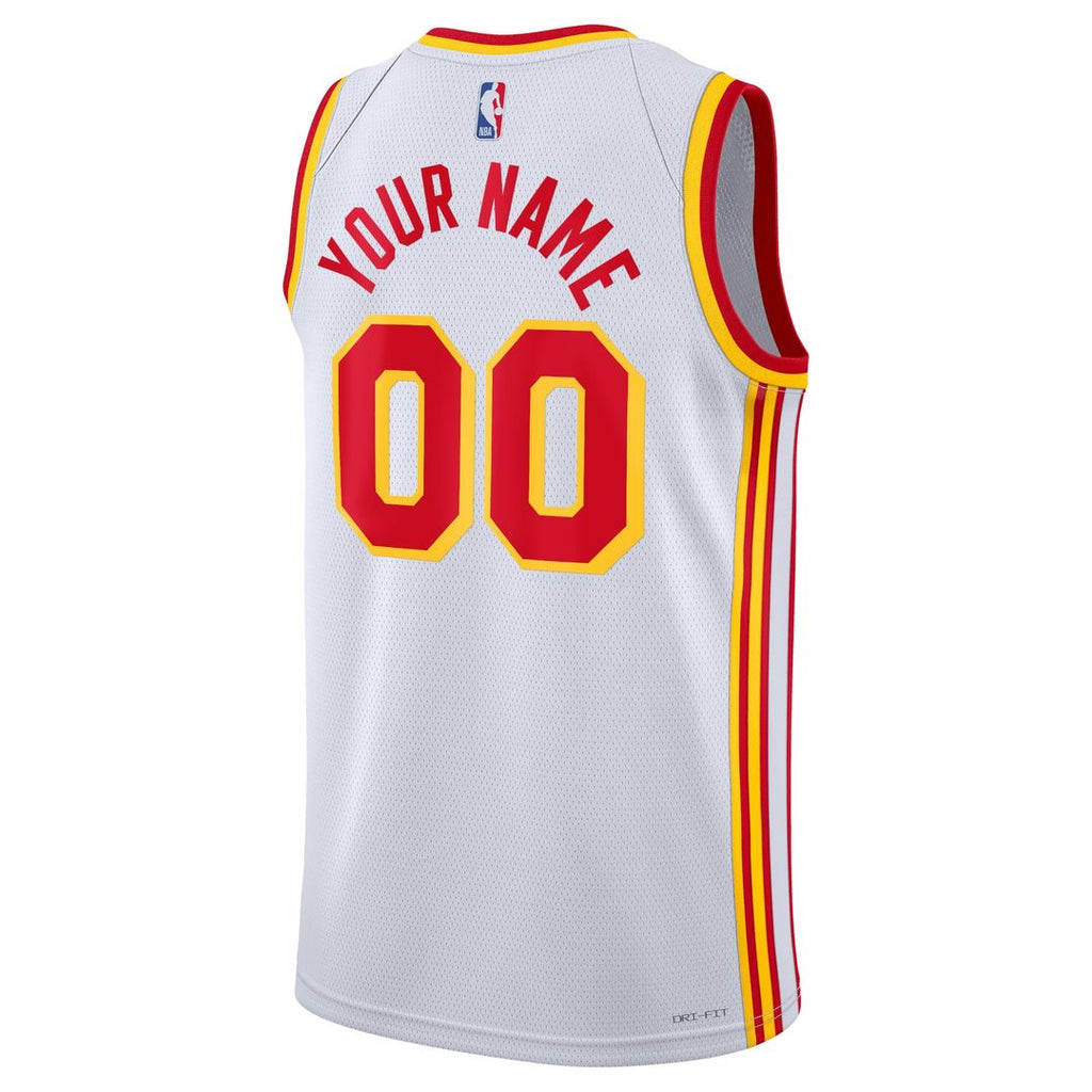 Atlanta Hawks Nike Unisex Swingman Custom Jersey White product image 3