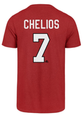 Chicago Blackhawks Chris Chelios Name And Number Club T-Shirt By ’47 Brand product image 1, provided for visual reference