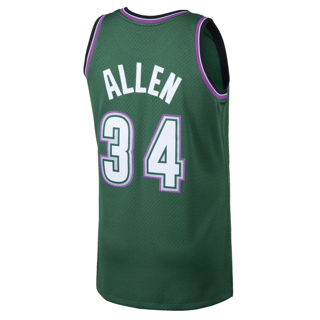 Milwaukee Bucks Ray Allen Mitchell & Ness 1996/97 Hardwood product image 3