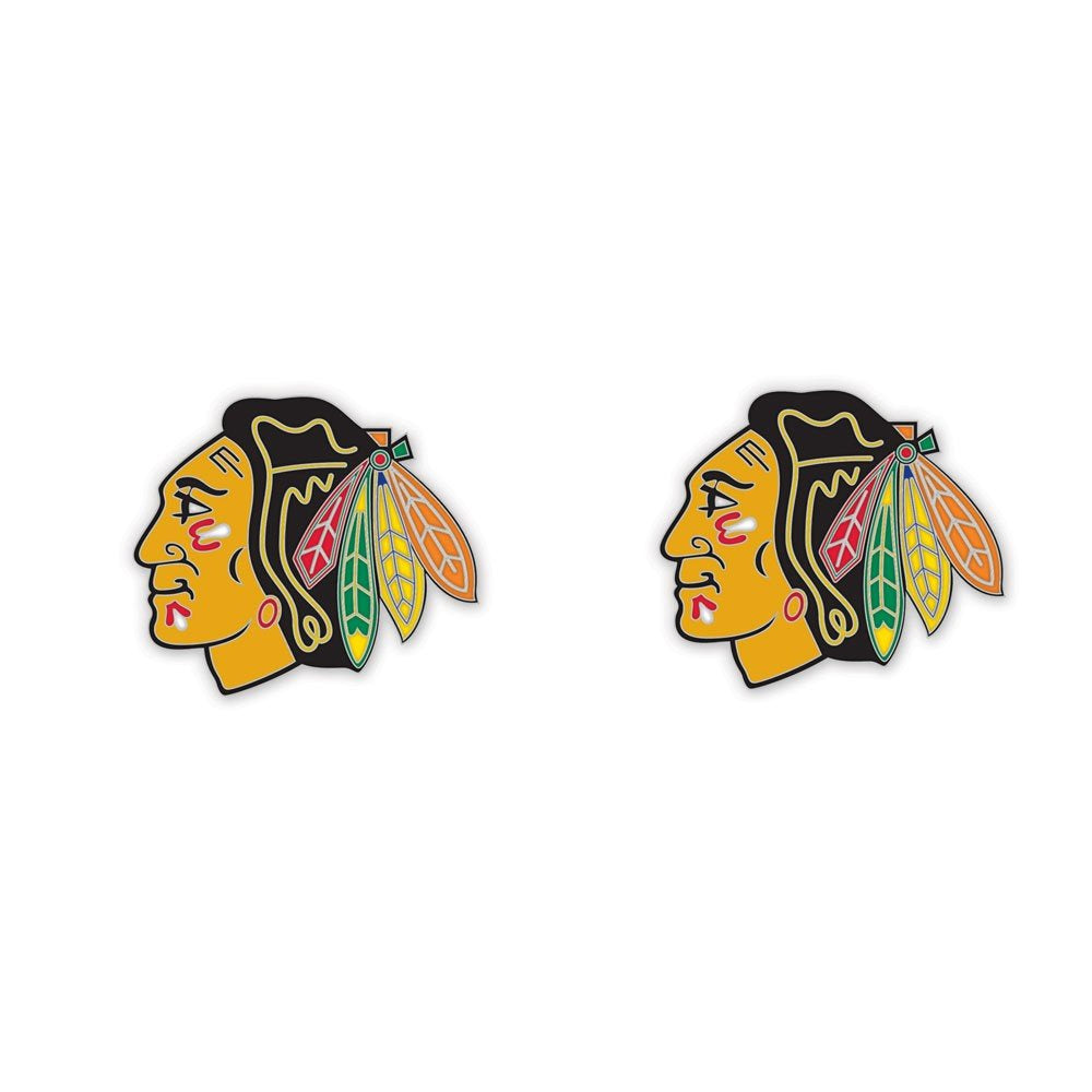 Chicago Blackhawks Primary Logo Earrings product image 1, provided for visual reference and product detail review