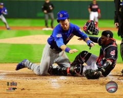 Ben Zobrist Chicago Cubs 2016 World Series Game 6 Home Plate Collision Photo product image 1, provided for visual reference