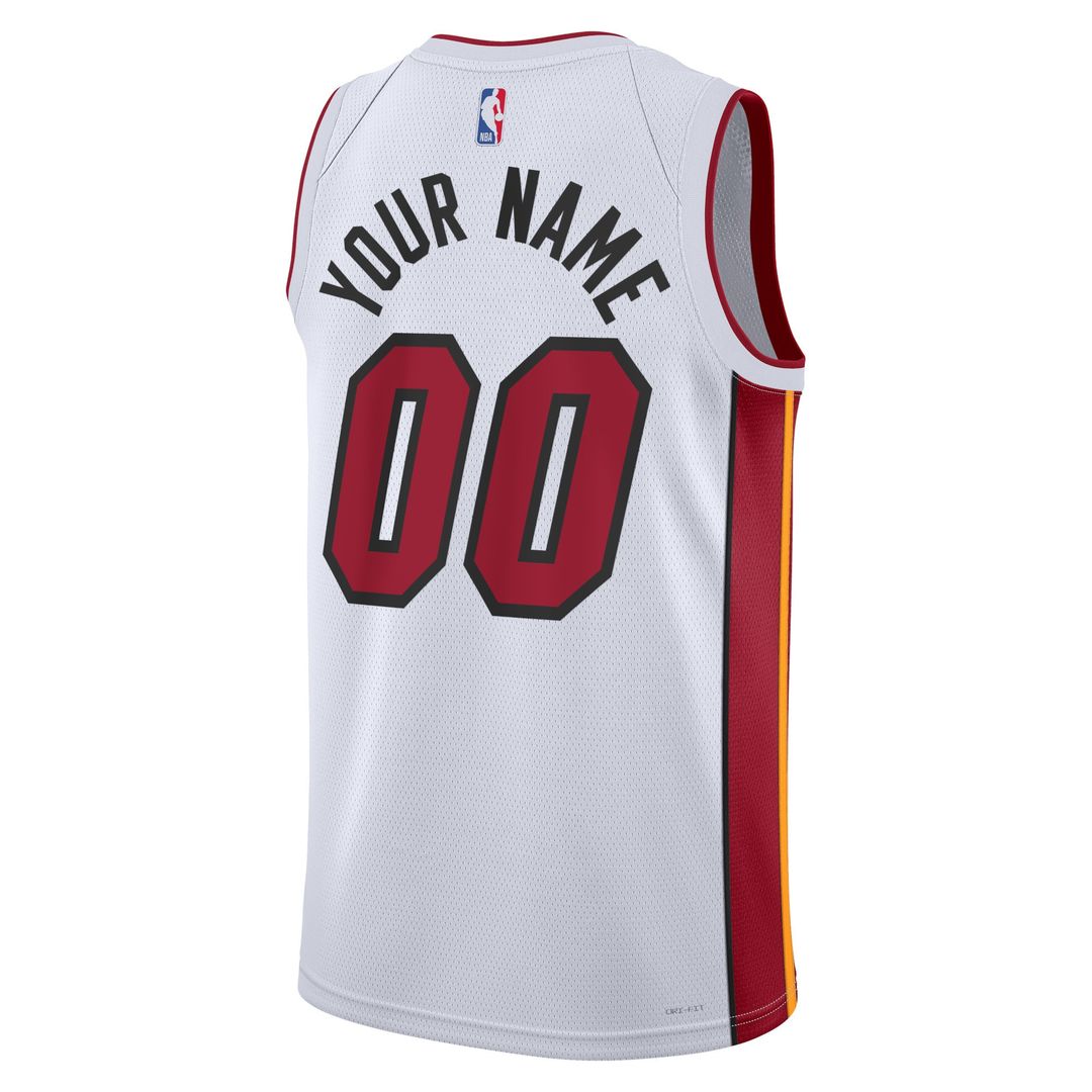 Miami Heat Nike Unisex Swingman Custom Jersey White product image 6