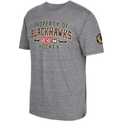 NHL Chicago Blackhawks CCM Gray Property Block Tri-Blend T-Shirt for Men product image 1, provided for visual reference and