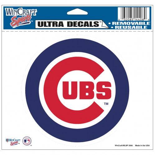 Chicago Cubs 5X6 Bullseye Logo Ultra Decal By Wincraft product image 1, provided for visual reference and product detail