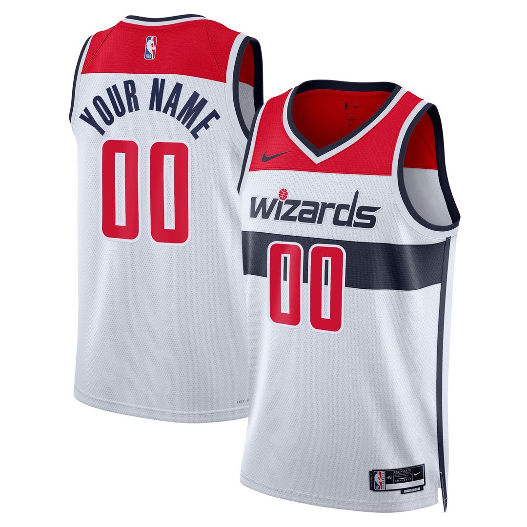 Washington Wizards Nike Unisex Swingman Custom Jersey White product image 1
