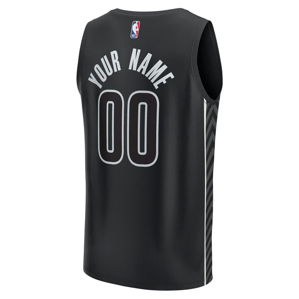 Brooklyn Nets Fanatics Custom Fast Break Jersey - Statement product image 3