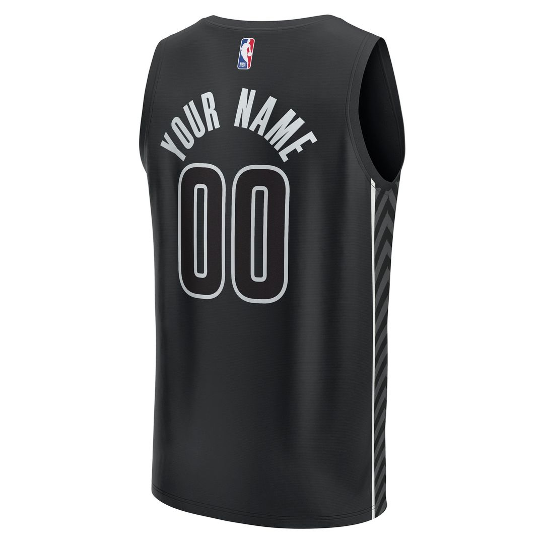 Brooklyn Nets Fanatics Custom Fast Break Jersey - Statement product image 3