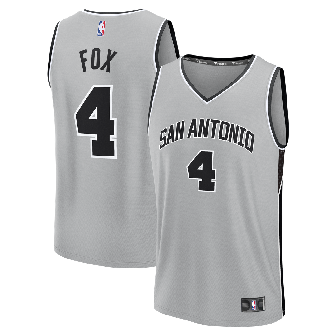 San Antonio Spurs De'Aaron Fox Fanatics Fast Break Jersey product image 1