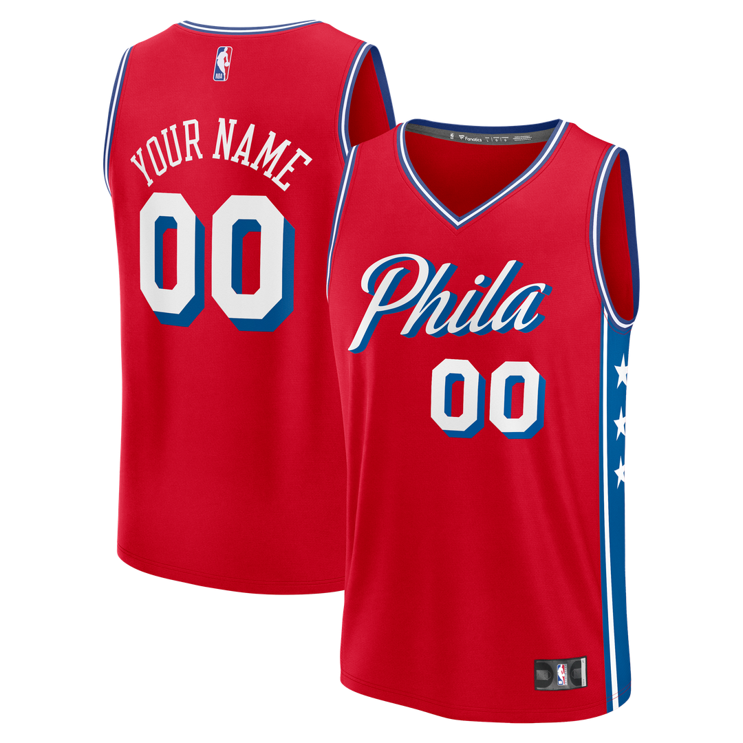 Philadelphia 76ers Fanatics Fast Break Custom Jersey - Icon product image 1