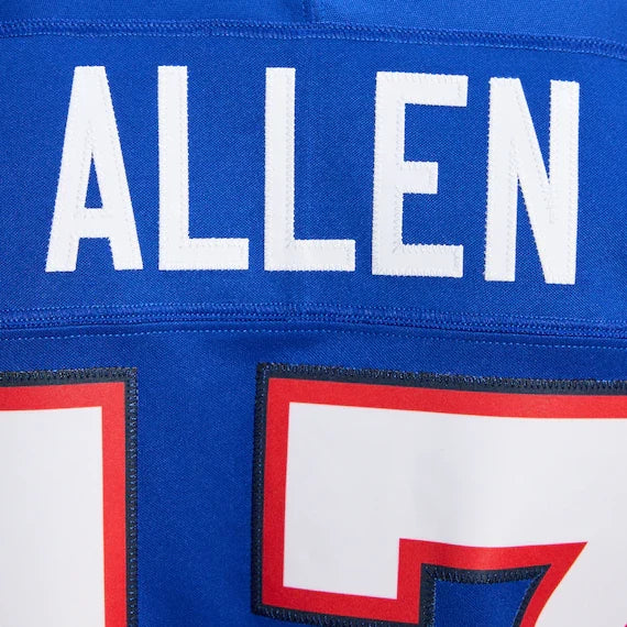 Josh Allen Buffalo Bills Nike Team Vapor F.U.S.E. Stitched Limited Jersey - Royal product image 4, provided for visual