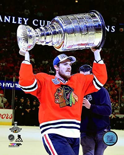 Chicago Blackhawks Andrew Shaw with the Stanley Cup Game 6 of the 2015 Stanley Cup Finals product image 1, provided for
