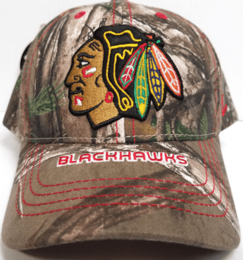 NHL Chicago Blackhawks Zephyr Cap Adjustable Stix Realtree Camo Adjustable Hat product image 1, provided for visual