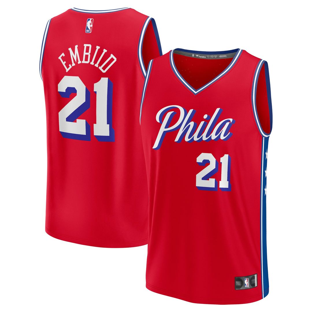 Philadelphia 76ers Joel Embiid Fanatics Fast Break Replica product image 1