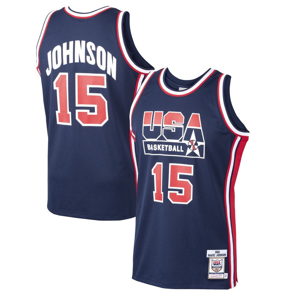 Magic Johnson USA Basketball Mitchell & Ness 1992 Dream product image 1