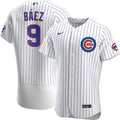 Chicago Cubs Javier Baez Nike White Home Authentic Player Jersey for Men product image 1, provided for visual reference and