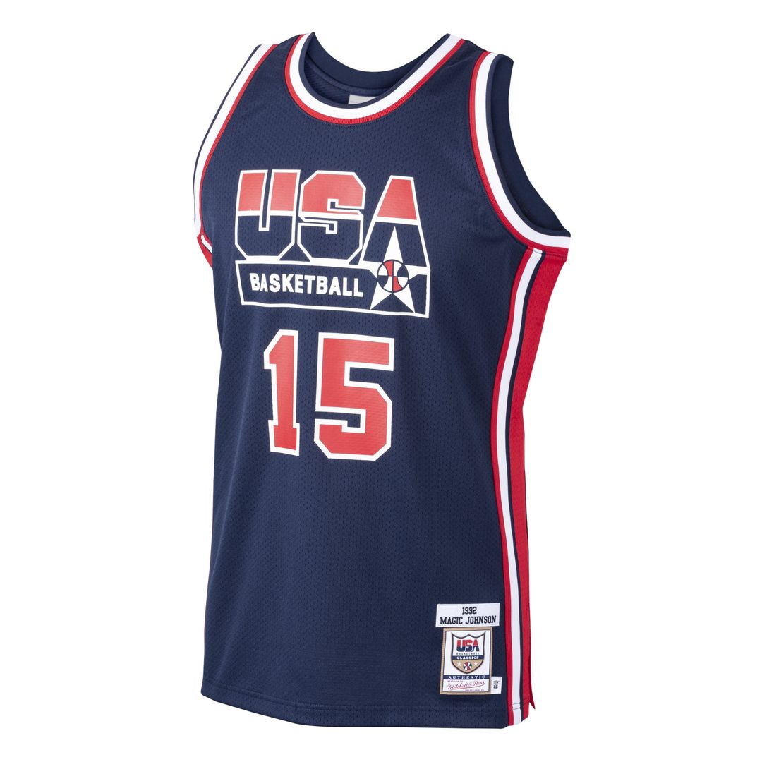 Magic Johnson USA Basketball Mitchell & Ness 1992 Dream product image 2