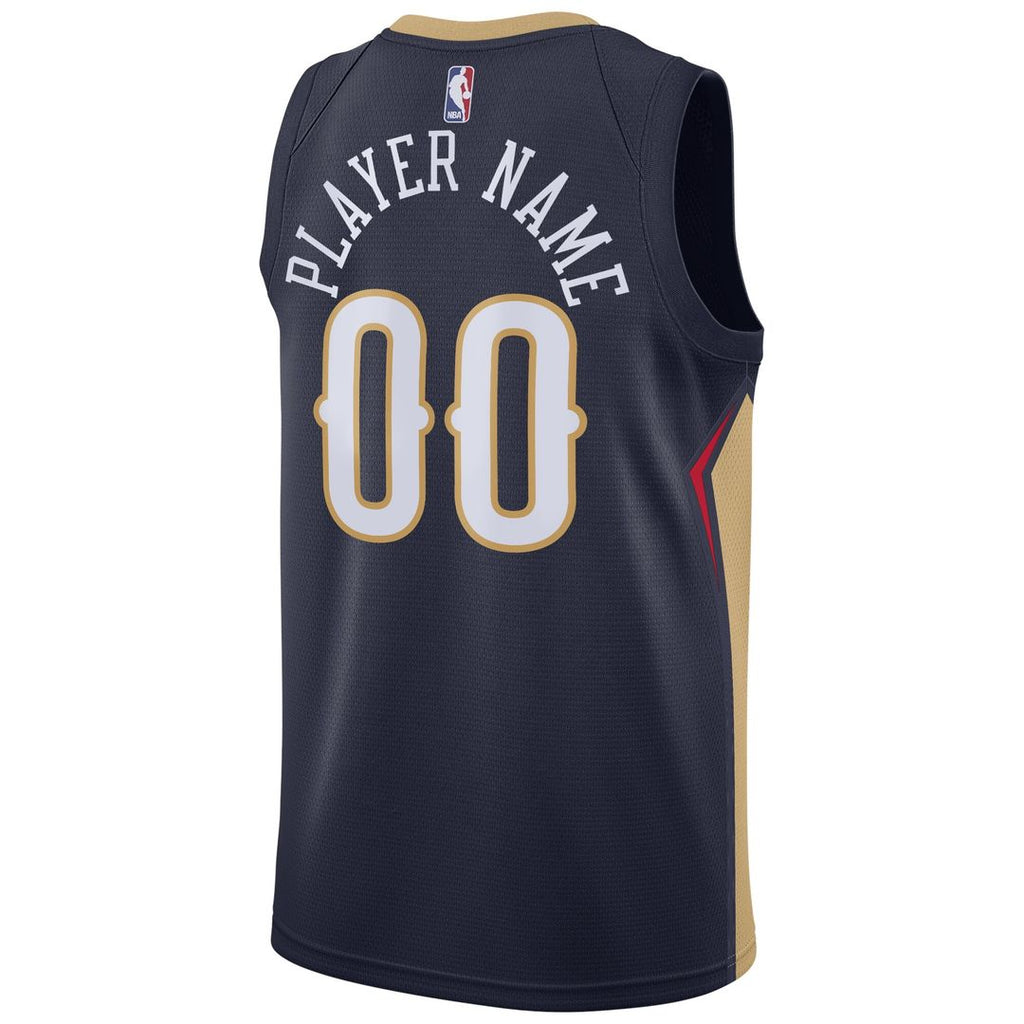 New Orleans Pelicans Nike Swingman Custom Jersey Navy product image 3