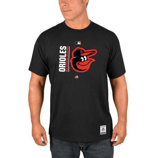 MLB Baltimore Orioles Majestic Black Authentic Collection Team Icon T-Shirt for Men product image 2, provided for visual
