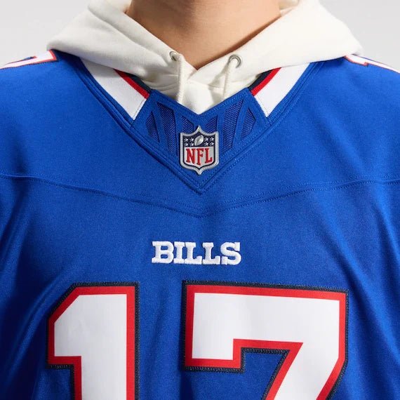 Josh Allen Buffalo Bills Nike Team Vapor F.U.S.E. Stitched Limited Jersey - Royal product image 5, provided for visual