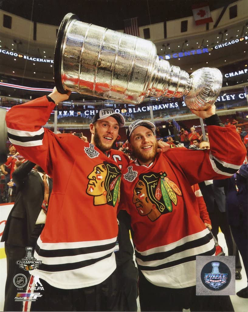 NHL Jonathan Toews & Patrick Kane Chicago Blackhawks 2015 Stanley Cup Champions Photo product image 1, provided for visual