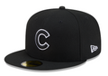 Chicago Cubs New Era Black White Outline 59FIFTY Color Basic Fitted Hat product image 1, provided for visual reference and