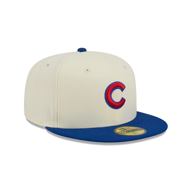 Chicago Cubs New Era Chrome/Royal 2 Tone 59FIFTY Color Basic Fitted Hat product image 3, provided for visual reference and