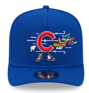 Chicago Cubs New Era Cartoon Royal A-Frame 9FIFTY Snapback Hat product image 2, provided for visual reference and product