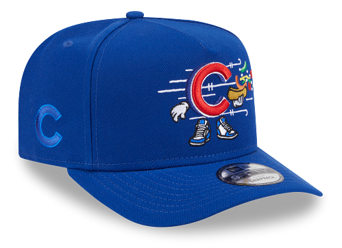Chicago Cubs New Era Cartoon Royal A-Frame 9FIFTY Snapback Hat product image 3, provided for visual reference and product