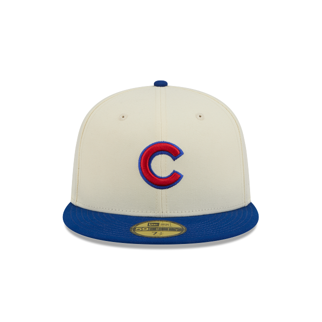 Chicago Cubs New Era Chrome/Royal 2 Tone 59FIFTY Color Basic Fitted Hat product image 2, provided for visual reference and