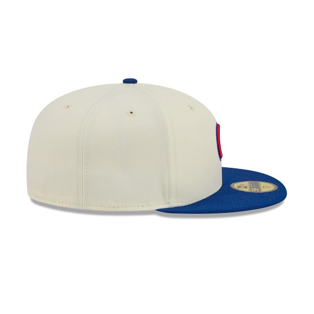 Chicago Cubs New Era Chrome/Royal 2 Tone 59FIFTY Color Basic Fitted Hat product image 6, provided for visual reference and
