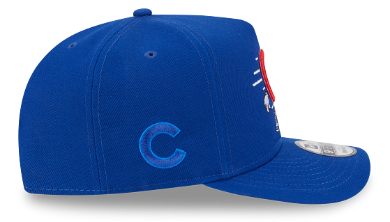 Chicago Cubs New Era Cartoon Royal A-Frame 9FIFTY Snapback Hat product image 4, provided for visual reference and product