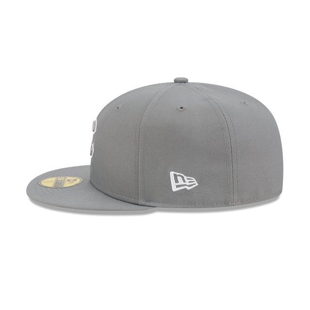 Chicago Cubs New Era Gray 59FIFTY Color Basic Fitted Hat product image 4, provided for visual reference and product detail
