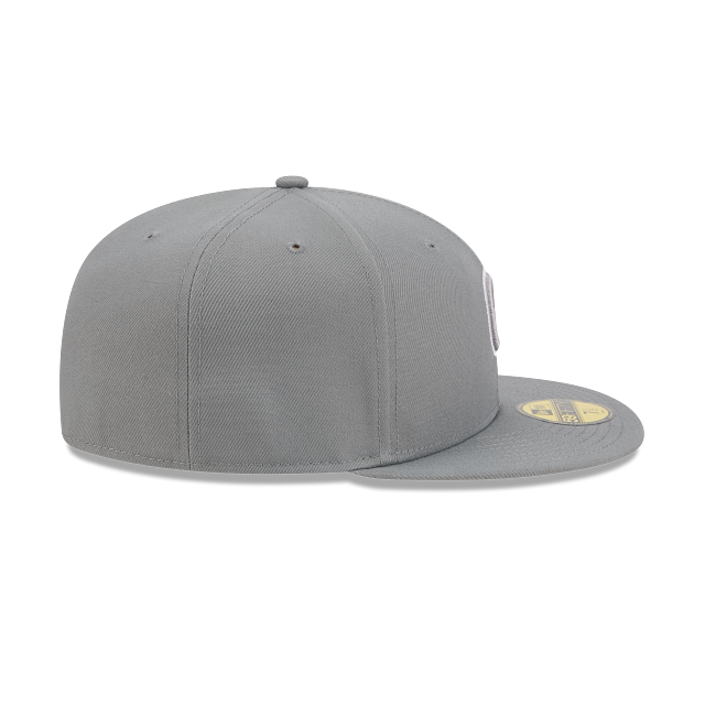 Chicago Cubs New Era Gray 59FIFTY Color Basic Fitted Hat product image 5, provided for visual reference and product detail