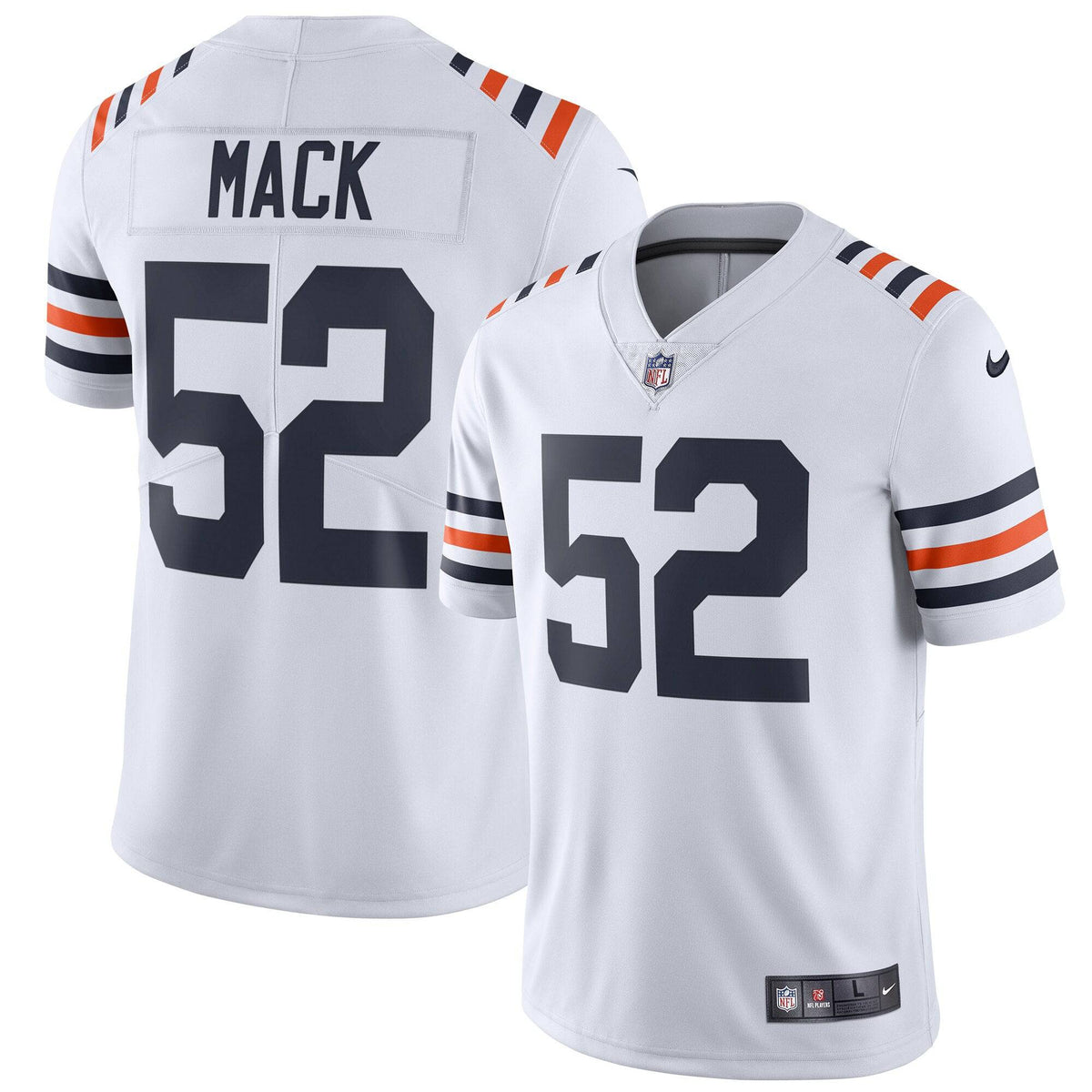 Chicago Bears Khalil Mack Nike White Alternate Classic Vapor Limited Jersey for Men product image 1, provided for visual