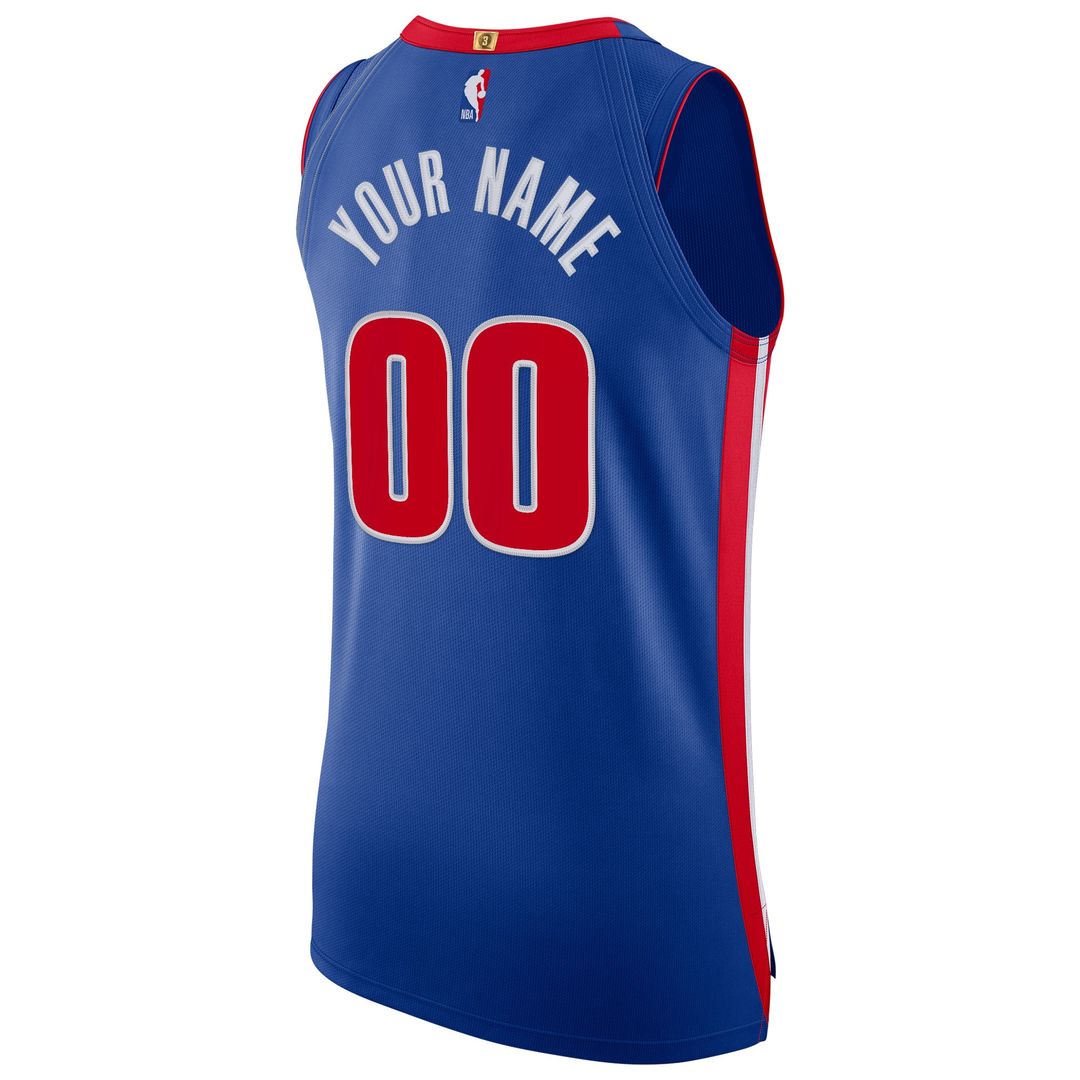 Detroit Pistons Nike Authentic Custom Jersey Blue - Icon product image 3