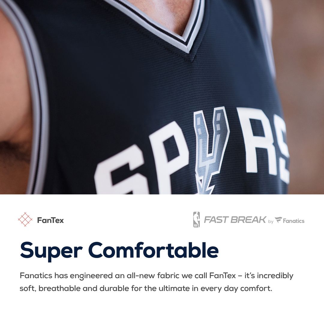 San Antonio Spurs Fanatics Fast Break Custom Replica Jersey product image 6