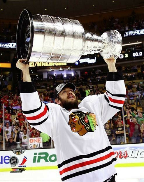 Brent Seabrook Chicago Blackhawks 2013 Stanley Cup Champions Raising Of The Cup Photo (Size: 8X10) product image 1, provided