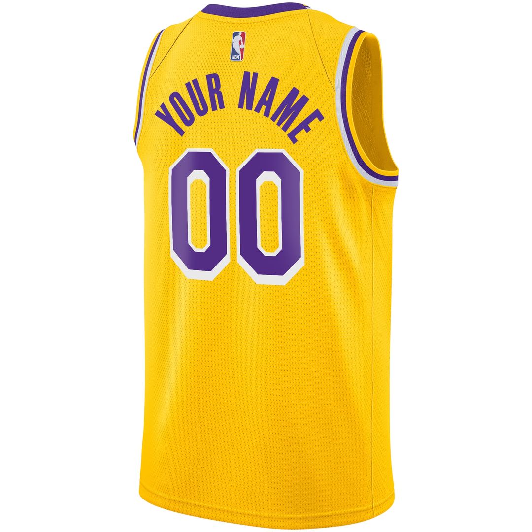Los Angeles Lakers Nike Custom Swingman Jersey Gold - Icon product image 3