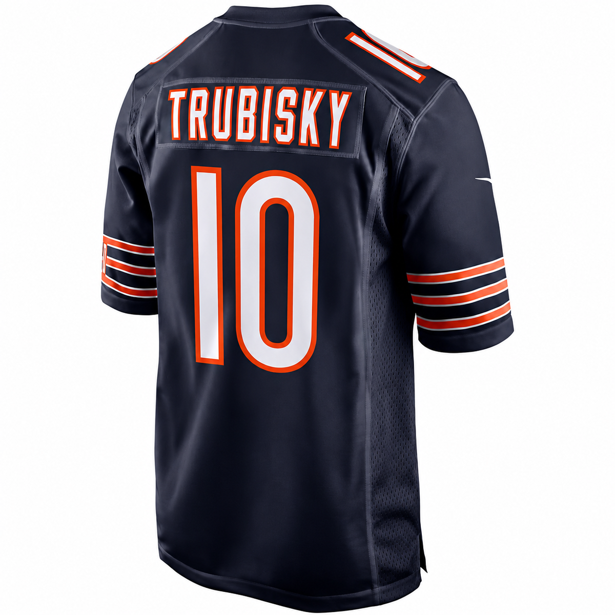 Chicago Bears Mitchell Trubisky Nike Navy 100th Season Game Jersey for Men product image 3, provided for visual reference