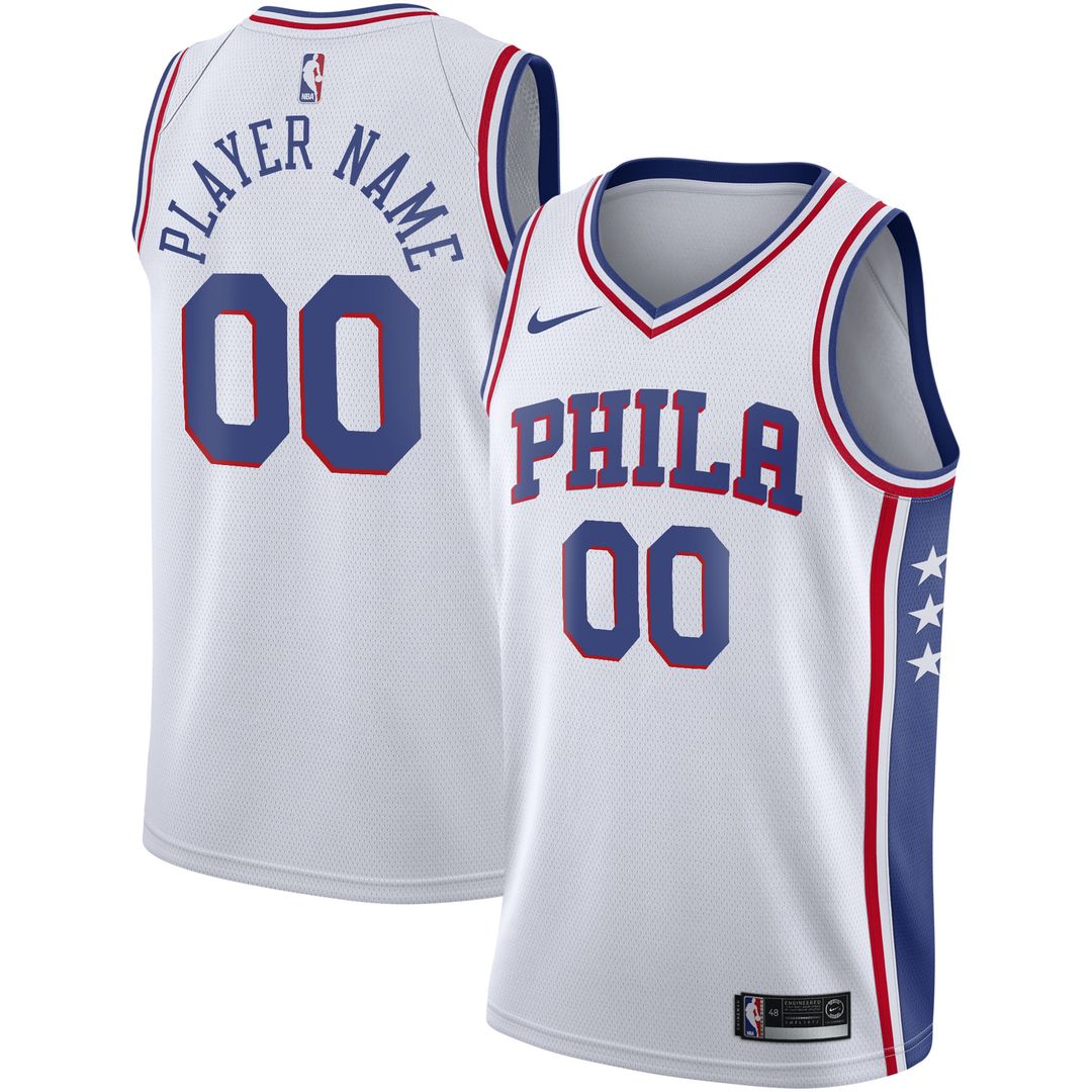 Philadelphia 76ers Nike 2020/21 Swingman Custom Jersey product image 4