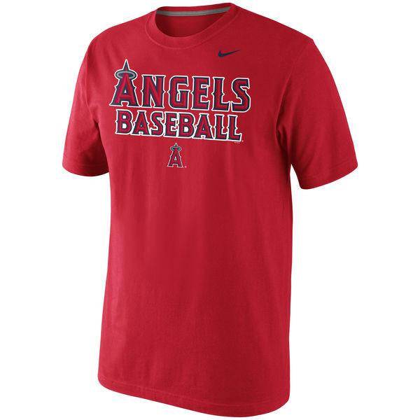 MLB Los Angeles Angels of Anaheim Nike Red Home Practice T-Shirt for Men product image 1, provided for visual reference and