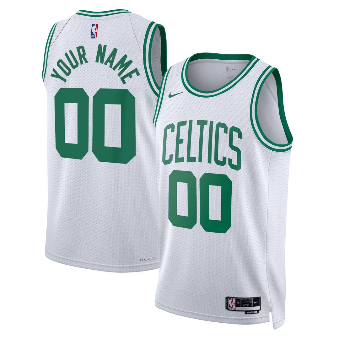 Boston Celtics Nike Unisex Swingman Custom Jersey White product image 1