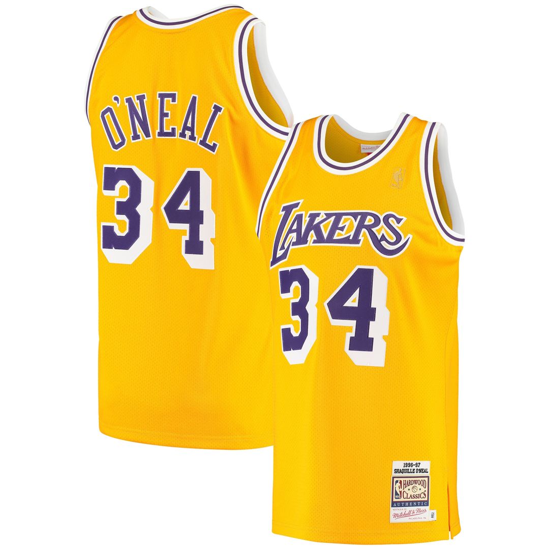 Los Angeles Lakers Shaquille O'Neal Mitchell & Ness 1996/97 product image 1