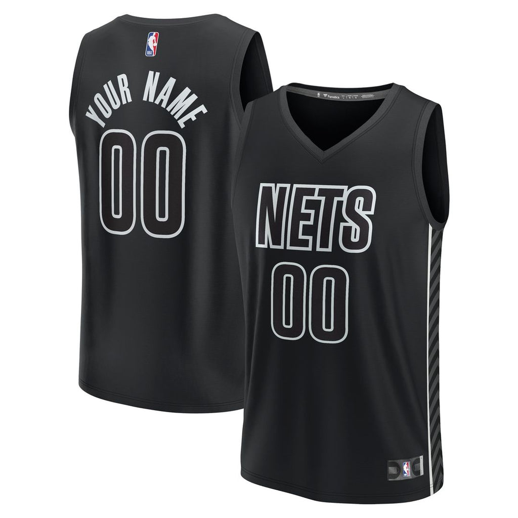 Brooklyn Nets Fanatics Custom Fast Break Jersey - Statement product image 1