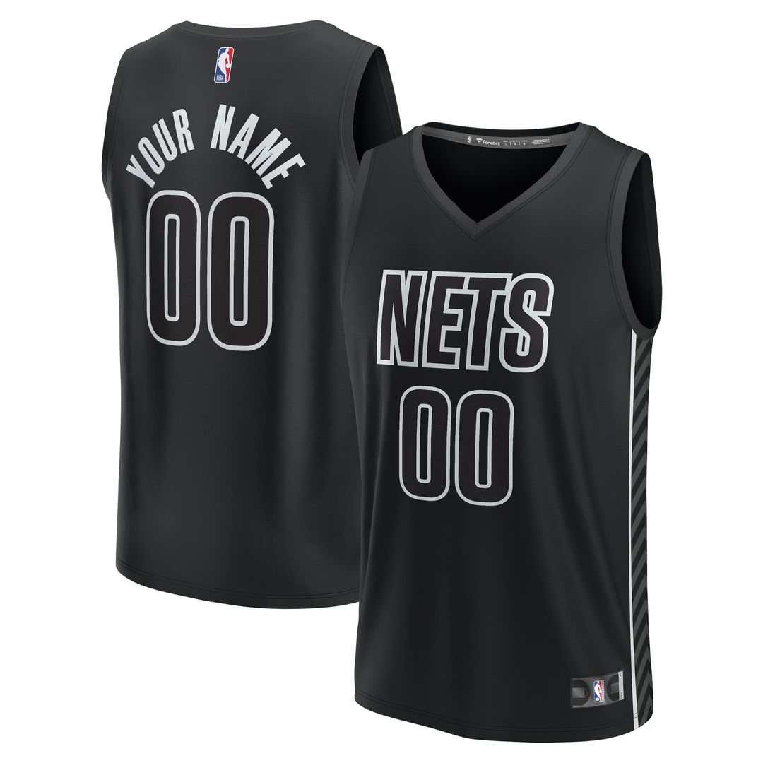 Brooklyn Nets Fanatics Custom Fast Break Jersey - Statement product image 1