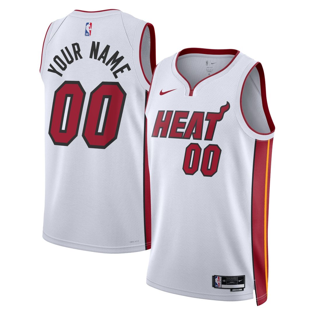 Miami Heat Nike Unisex Swingman Custom Jersey White product image 1