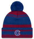 Men’s Chicago Cubs Glacial Pom Cuff Knit Hat By New Era product image 1, provided for visual reference and product detail