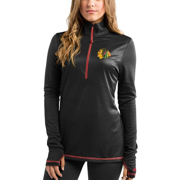 Chicago Blackhawks Back Checking Track Jacket for Women product image 1, provided for visual reference and product detail