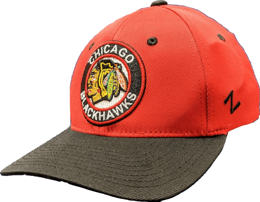 Zephyr NHL Chicago Blackhawks Seal Flex Fit Cap product image 1, provided for visual reference and product detail review
